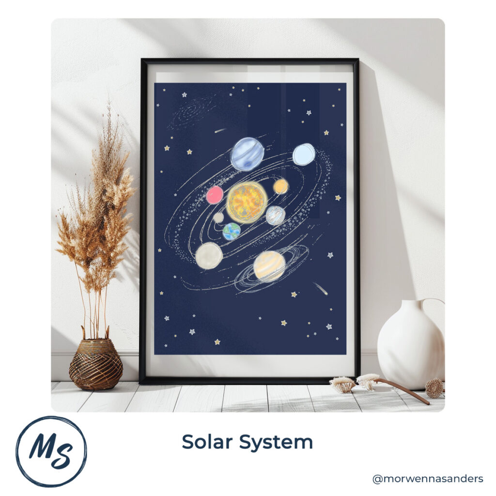 Framed Art Print of "Solar System"